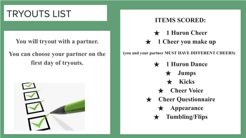 Tryouts List